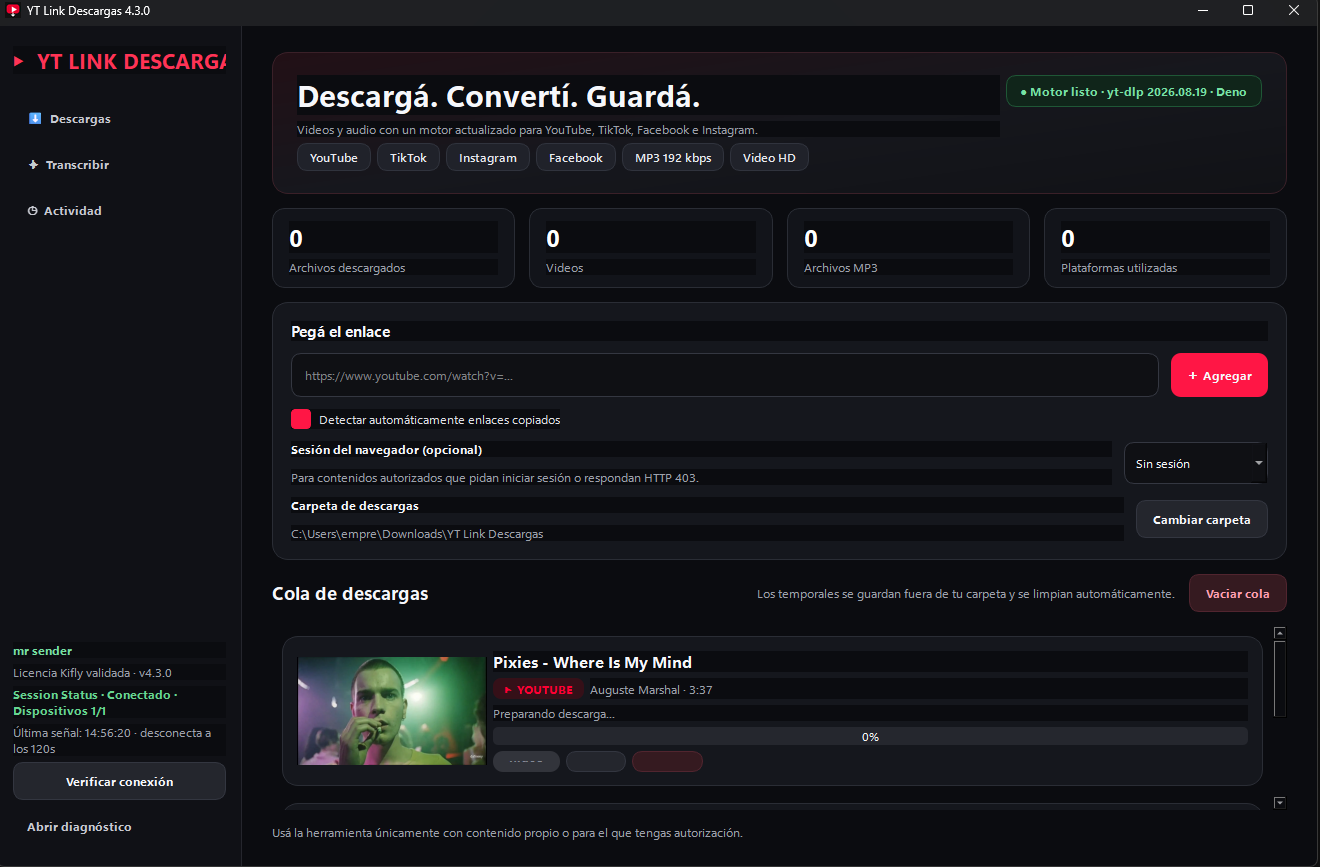 YT Link Downloads 4.3.0 — More stable, complete and fast